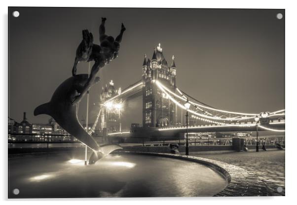 Tower Bridge London Acrylic by Ian Hufton