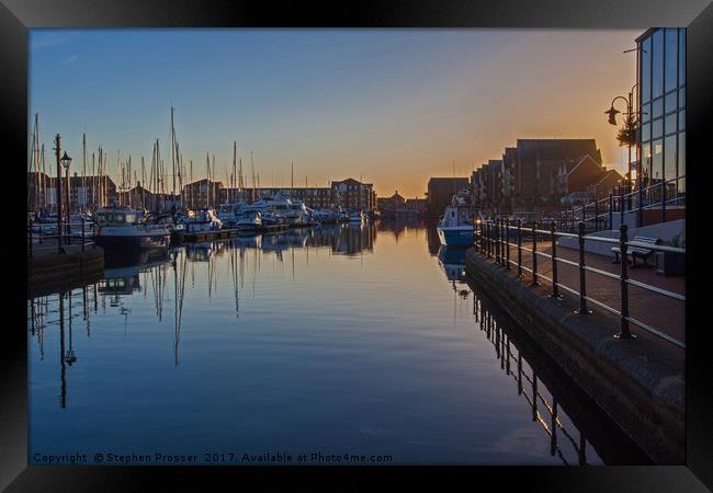 Golden hues Framed Print by Stephen Prosser