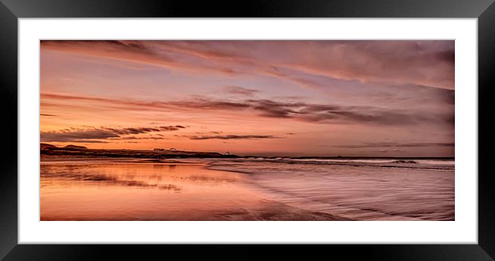 Red Sky at Night Sailors Delight Framed Mounted Print by Naylor's Photography