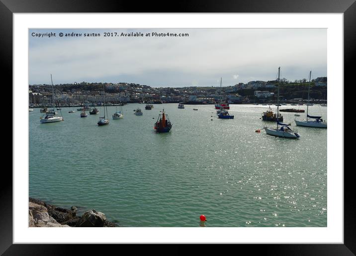 LOVELY DAY Framed Mounted Print by andrew saxton