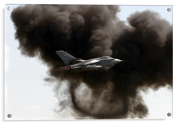 RAF Tornado Mock Bombing Run . Acrylic by Jon Wood