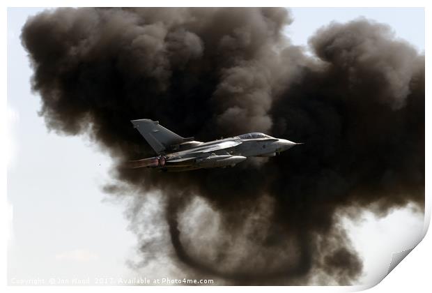 RAF Tornado Mock Bombing Run . Print by Jon Wood