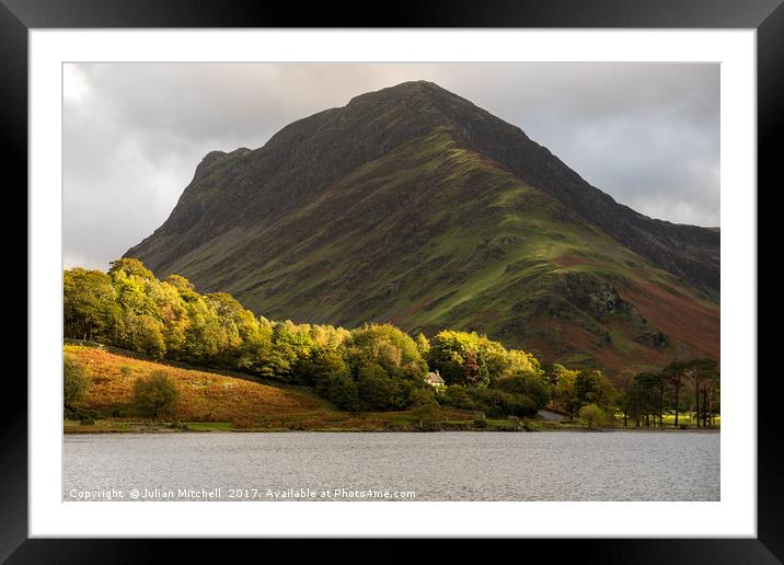 Sun kissed Buttermere Framed Mounted Print by Julian Mitchell
