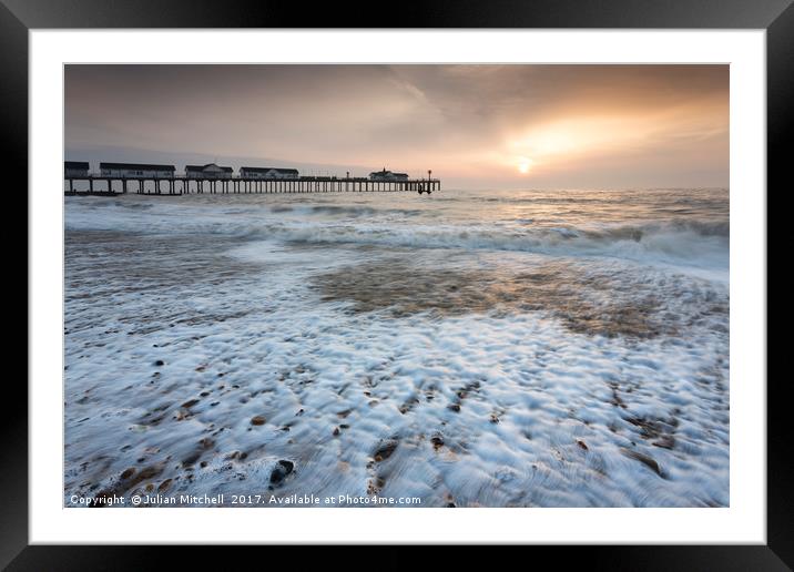 Southwold Pier Framed Mounted Print by Julian Mitchell