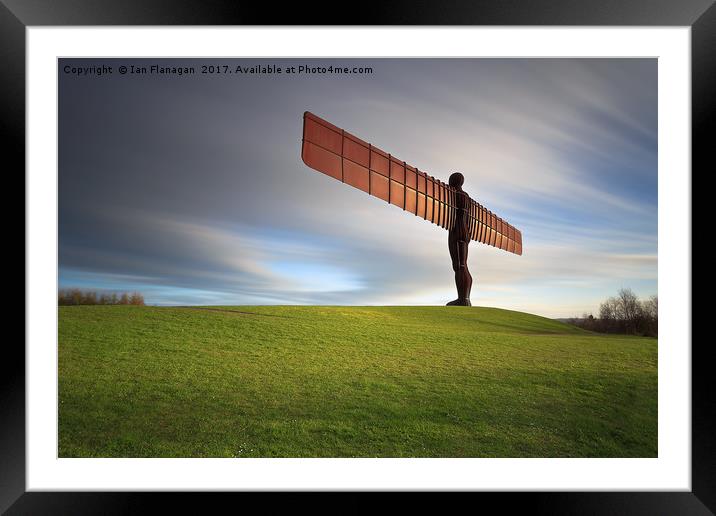 Angel of the North Framed Mounted Print by Ian Flanagan