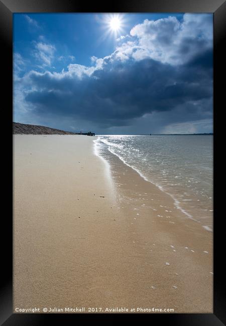 Sunshine and Sand Framed Print by Julian Mitchell