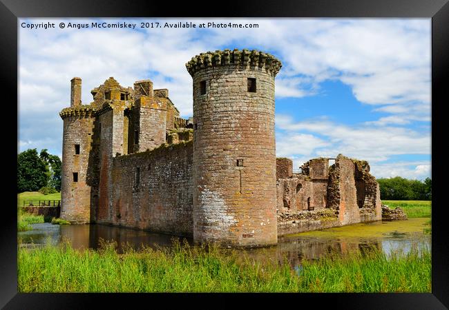 Caerlaverock Castle Framed Print by Angus McComiskey