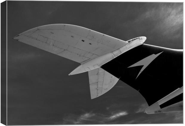 BOAC VC10 aircraft tail Canvas Print by Ashley Redding