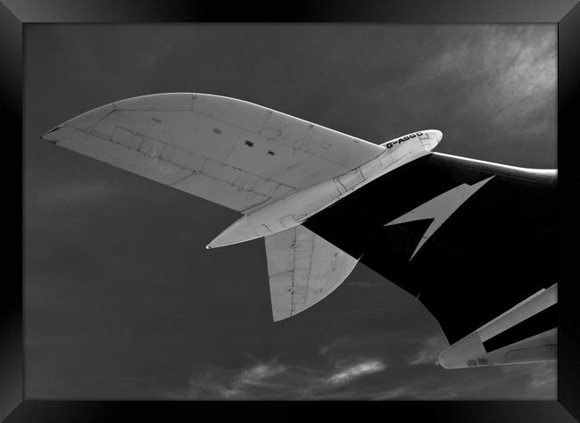 BOAC VC10 aircraft tail Framed Print by Ashley Redding