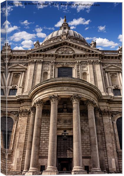 St Paul's Cathedral Canvas Print by Milton Cogheil