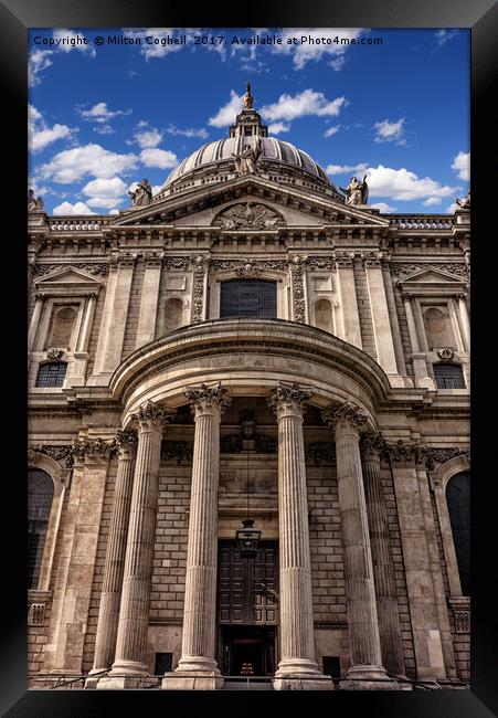 St Paul's Cathedral Framed Print by Milton Cogheil