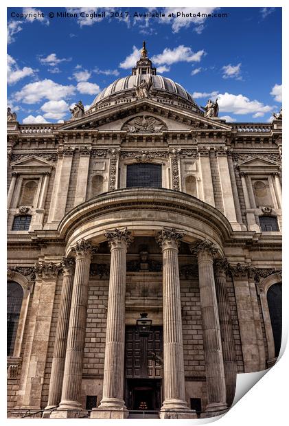 St Paul's Cathedral Print by Milton Cogheil