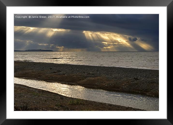 Allonby Beach Framed Mounted Print by Jamie Green