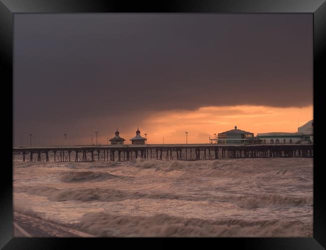 North  Pier Framed Print by Victor Burnside