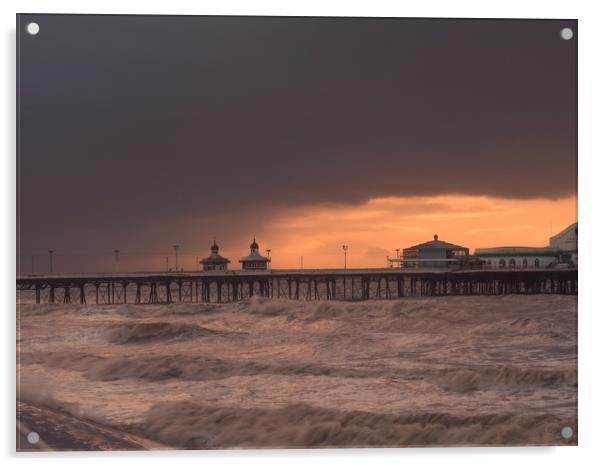 North  Pier Acrylic by Victor Burnside