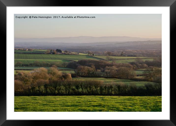 Dartmoor from Mid Devon Framed Mounted Print by Pete Hemington