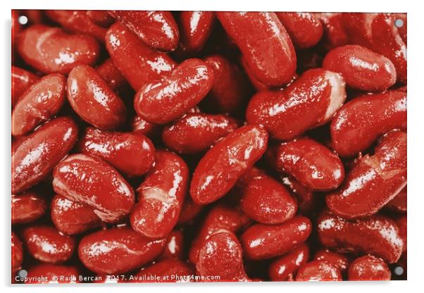 Pile Of Canned Red Kidney Beans Acrylic by Radu Bercan