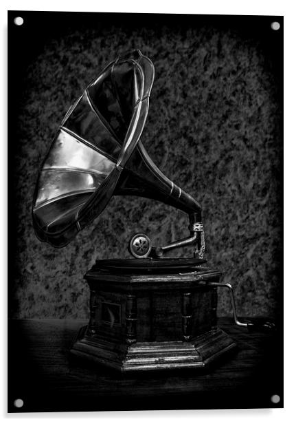 The Old Gramophone Acrylic by Jonathan Thirkell
