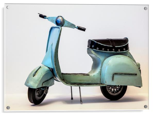 Model Moped Acrylic by Jonathan Thirkell