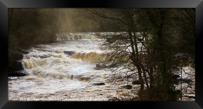 Aysgarth Upper Falls Framed Print by Julian Mitchell