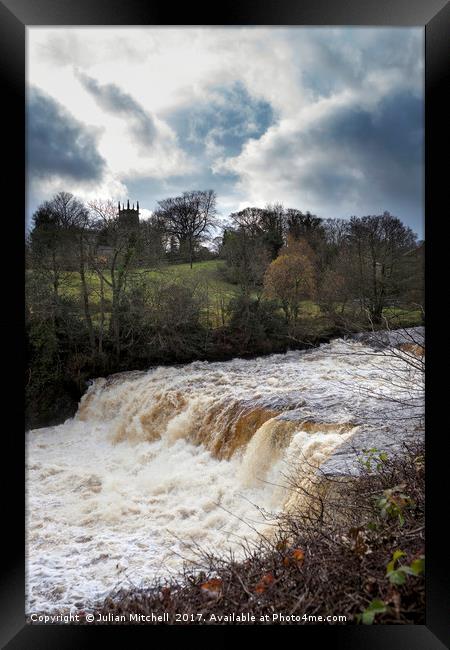 Aysgarth Lower Falls Framed Print by Julian Mitchell