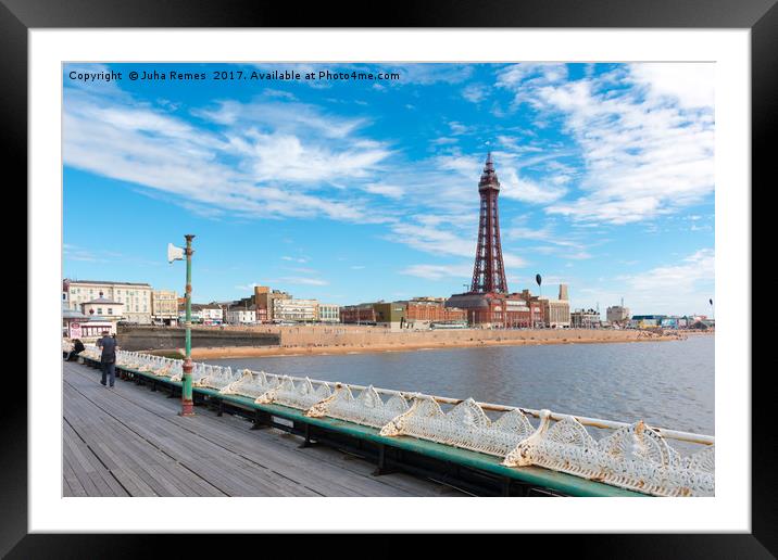 Blackpool Tower Framed Mounted Print by Juha Remes