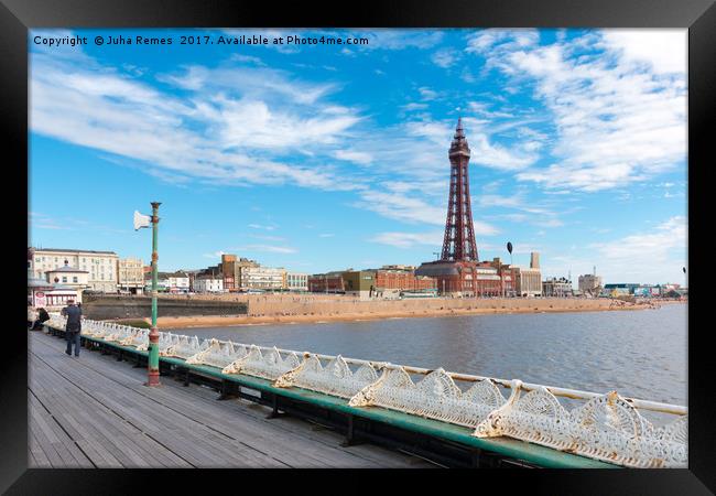 Blackpool Tower Framed Print by Juha Remes