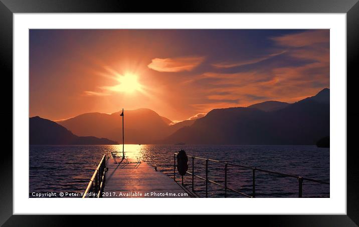 Ullswater, Lake District Framed Mounted Print by Peter Yardley