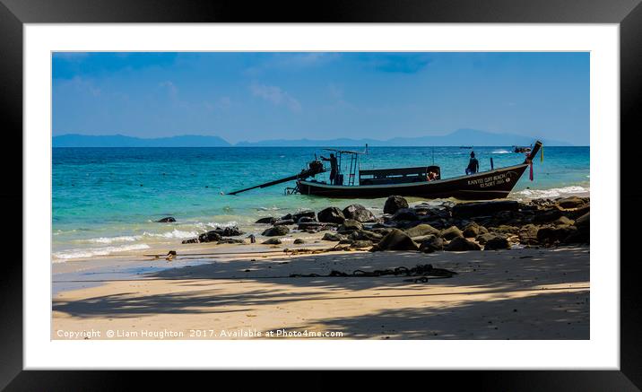 Longboat paradise Framed Mounted Print by Liam Houghton