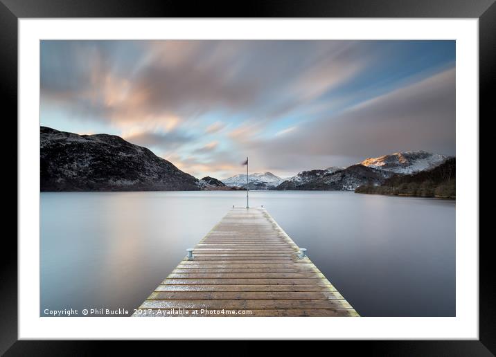 Aira Jetty Framed Mounted Print by Phil Buckle