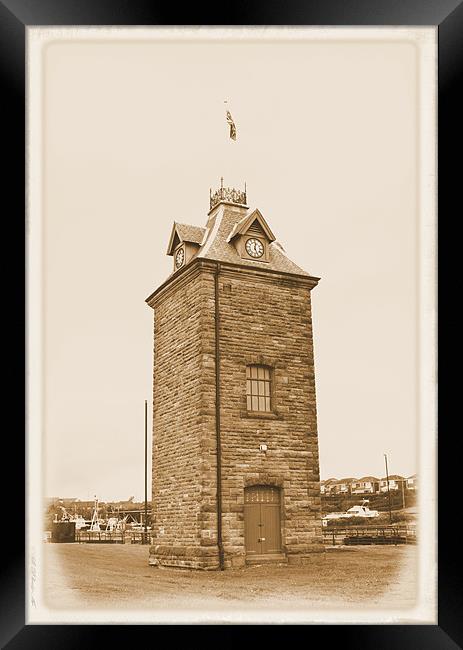 Old Clock Tower Framed Print by George Young