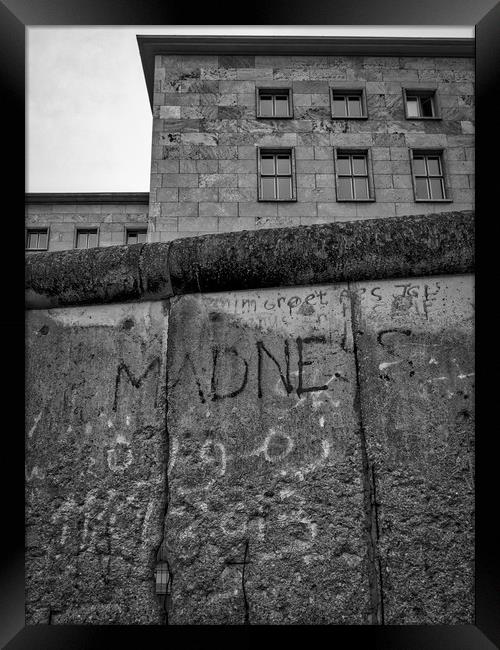 Berlin Wall, Germany Framed Print by Mark Llewellyn