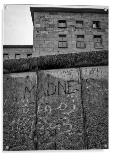 Berlin Wall, Germany Acrylic by Mark Llewellyn