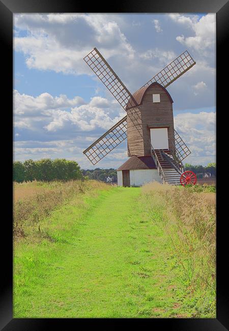 Windmill Framed Print by Ian Jeffrey
