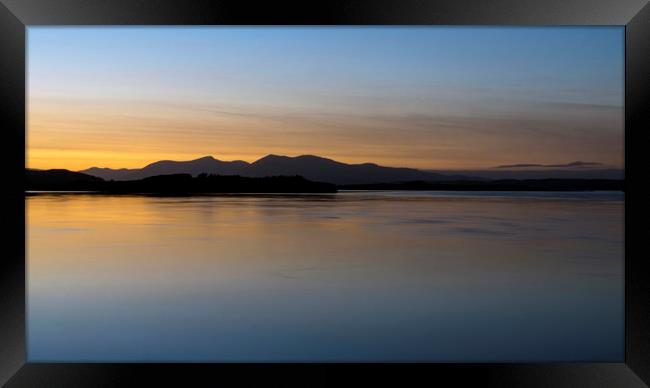 Winter Sunset at Connel, Argyll. Framed Print by Rich Fotografi 
