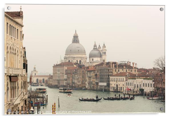 Winter in Venice Acrylic by Carolyn Eaton