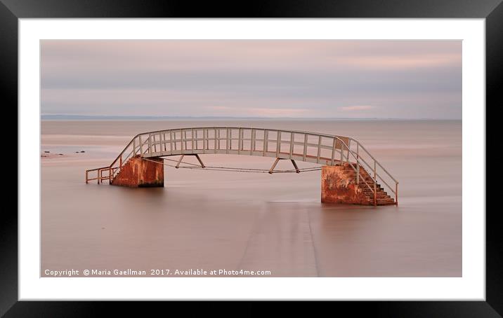 Path to Stairs at Sunset Framed Mounted Print by Maria Gaellman