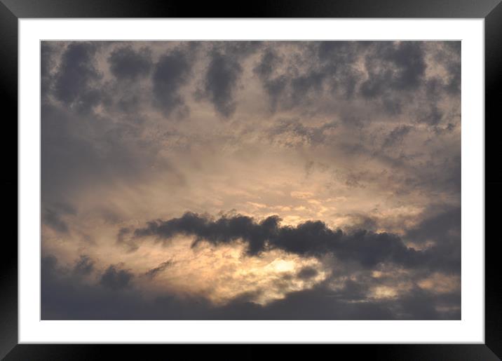 Interesting Sky Framed Mounted Print by Phil English