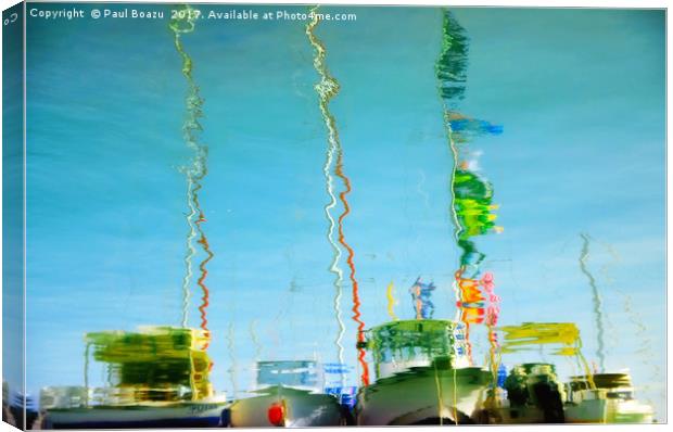 masts reflection Canvas Print by Paul Boazu