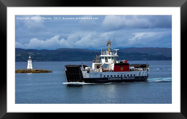 MV Loch Bhrusda Framed Mounted Print by Chris Thaxter