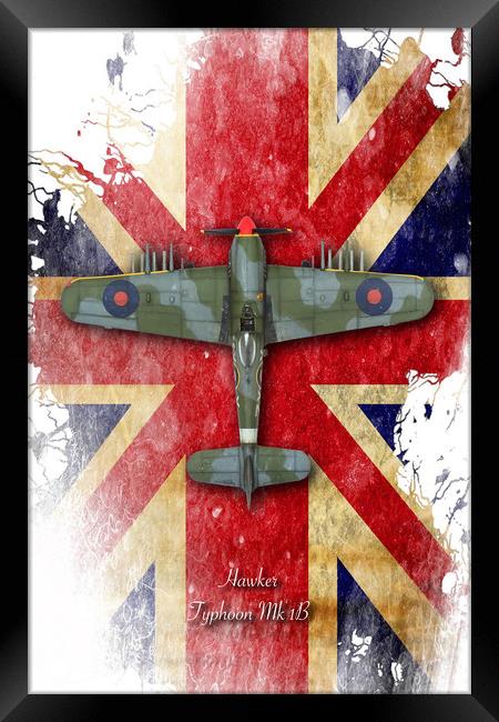 Hawker Typhoon Mk.IB Framed Print by J Biggadike