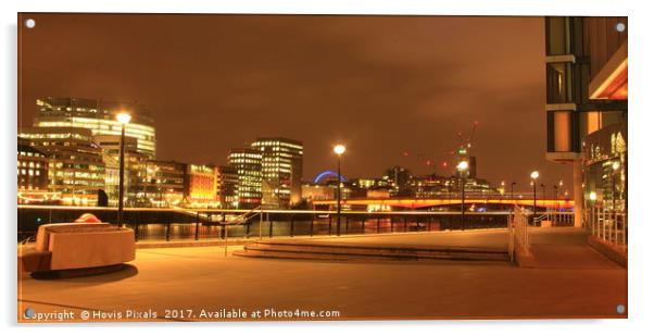 London Lights Acrylic by Dave Burden