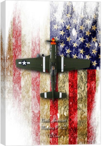 North American P-51 Mustang 'Old Crow' Canvas Print by J Biggadike