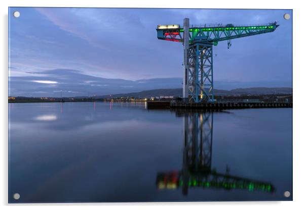 The Titan Crane, Clydebank. Acrylic by Rich Fotografi 