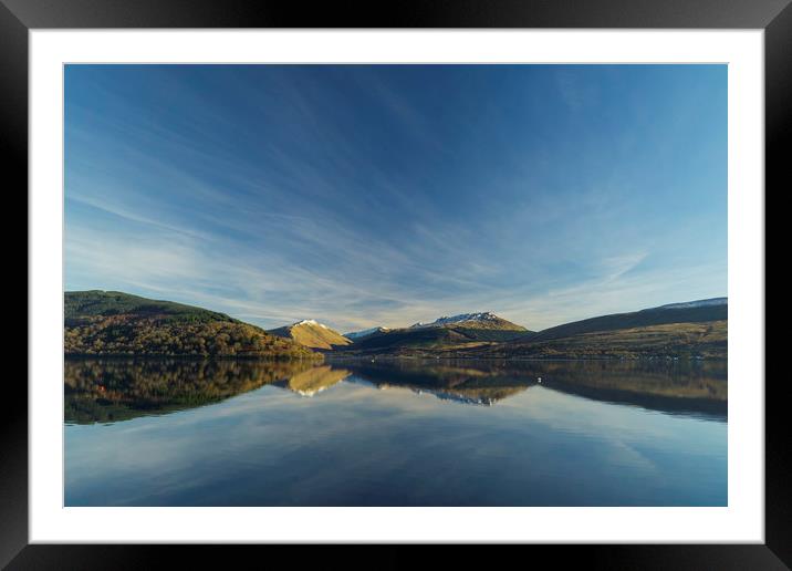 Looking out over Loch Fyne Framed Mounted Print by Rich Fotografi 
