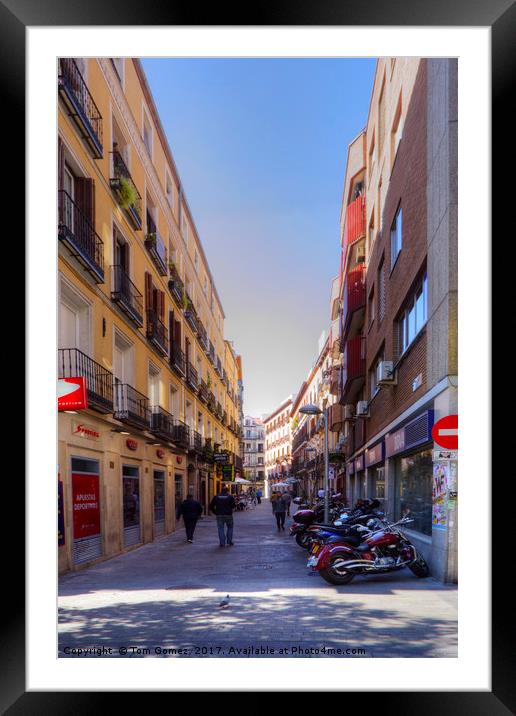 Madrid Old Town Framed Mounted Print by Tom Gomez