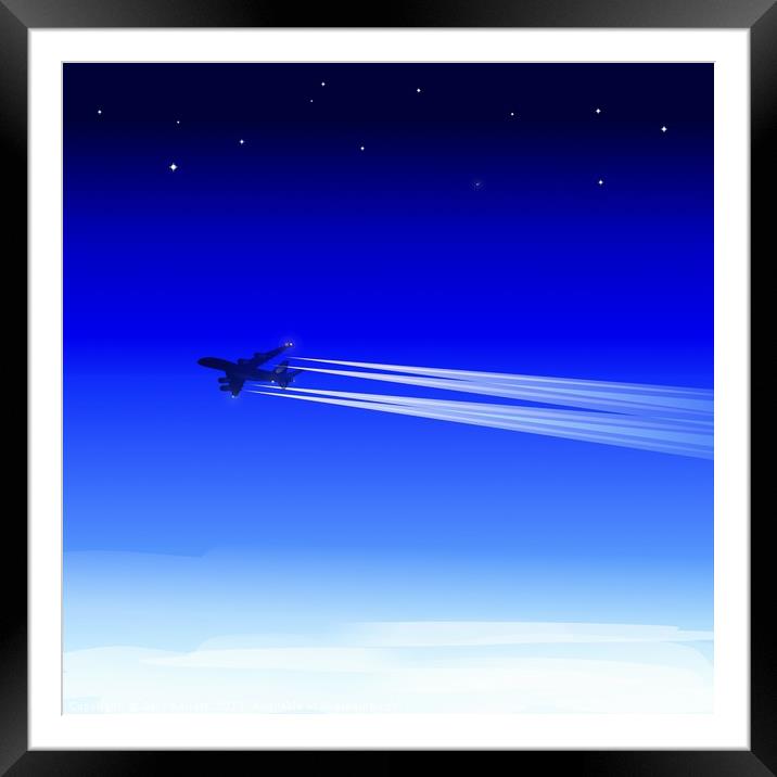 Jet Heading Home Framed Mounted Print by Gary Barratt