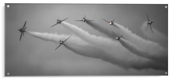 Red Arrows Perfection Acrylic by Gareth Burge Photography