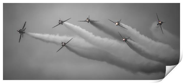 Red Arrows Perfection Print by Gareth Burge Photography