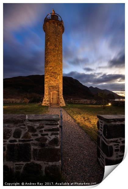 Glenfinnan Monument Print by Andrew Ray